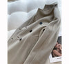 101801 Women Coat Winter Women's Jacket 10% Cashmere 90% Wool Classic Camel Wool Coat