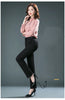 Spring and Autumn Khaki High Waist Straight Baggy Pants Women, Navy Middle-aged Mom Stretch Casual Trousers,Plus Size M-8XL