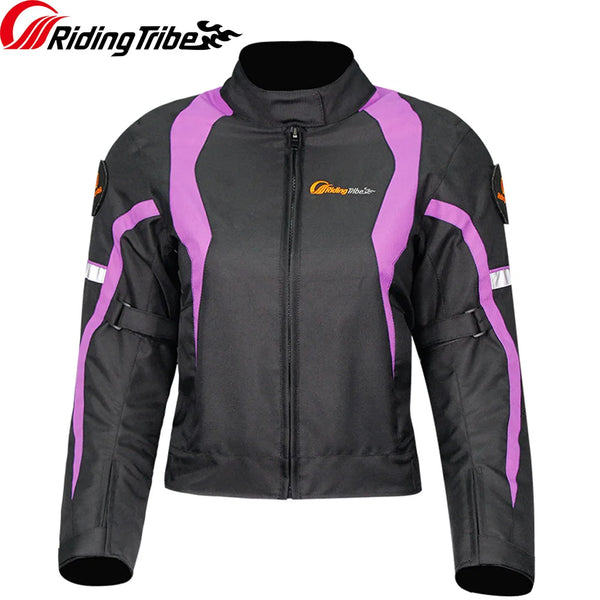 Woman Motorcycle Jacket Winter Warm Windproof Clothing Body Riding Safety Coat Built-in Protective Pads and Thermal Liner JK-64