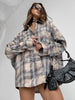 Blouse Women's Shirts Spring Autumn Plaid Long Sleeve Shirt Loose Tops Casual Coat Женский Топ Blusas Mujer Рубашка Женская