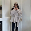 Casual Solid Woolen Loose Coats Women Belt Stand Collar Full Sleeve Zippers Lace Up Coat Female Autumn Lady Outwears