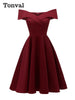 Vintage Off the Shoulder Party Sexy Evening Birthday Dresses Prom Elegant Women Fit and Flare Cotton Dress