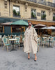 Women's Cape Trench Coat Vintage Double-breasted Long Sleeve Lapel Loose Fit Oversized Overcoat Street Autumn Irregular Jacket