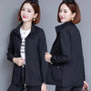 Middle Aged Mother Spring Autumn Loose Women's Short Jacket Elegant Large Size Female Short Outerwear With Lined 4XL