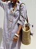 Autumn Long Sleeve Shirt Dress Elegant Belt Long Dress For Women Print Button Lapel Neck Casual Dresses Robe Femme