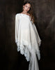 Satin Lace Patchwork Cape Shawl Skirt Set Women Elegant High Waist Fishtail Maxi Skirt Suit Lady Spring Fall Party Outfits
