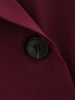 Burgundy Blazer Women Autumn Winter Vintage Double Breasted Suit Jacket for Woman Streetwear Classic Blazers Coat