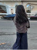 Elegant Fur Knitted Coat Fall Feminine Jackets Vintage Modest Casual-chic Stylish Versatile Party Women Streetwear