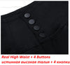 Button Fly Jeans High Waist Front for Women Tummy Control Stretch Denim Black Petite XS - 4XL Dress Pants With Pocket