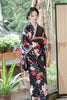 Kimono Women Sexy Yukata Evening Dress Japanese Cosplay Costume Floral One Size