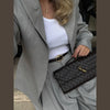 Elegant Button Jacket Pants Suit Women Solid Loose Full Sleeve Lapel Jackets Straight High Waist Trousers Suit