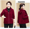 Middle Aged Elderly Mothers' Hooded Coat Spring Autumn Casual Fleece Jacket Large Size Women Casual Corduroy Outwear 4XL