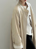 Stand Neck Long Trench Coat Women Spring Casual Turn-down Collar Single-breasted Trench Coat