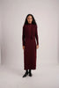 AS AW26 V-Neck cableknit cardigan + ribbing mockneck dress maxi length match for lady wear