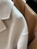 Autumn Women Drouble Breasted Woolen Coat Loose Style Women Winter Clothes Long Coats Tops
