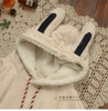 Bunny Hoodie Coat Winter Hooded Women Thick Velvet Poncho Cape Poncho Coat With Ears Cute Xmas Christmas Jacket Pullover Cloak