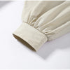 Elegant Khaki Women's Trench Coat Long Autumn Loose Stand Collar Full Sleeved Single Breasted Pocket Side Split Windbreaker