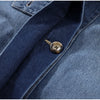 Chic Stand Collar Denim Cropped Jackets Women Loose Zipper Pockets Full Sleeve Female Coats Spring Lady Outwear Street