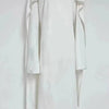 High Neck Cape Sleeve Slim-Fit Maxi Dress Pearl Trim Solid Color Floor Length Modest Abaya Style Formal Occasion Women