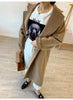 101801 Women Coat Winter Women's Jacket 10% Cashmere 90% Wool Classic Camel Wool Coat