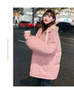 Winter Short Jacket Woman Parkas Thick Warm Spliced Hooded Parka Oversized Korean Loose Cotton Padded Outerwear