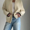Women Shawl Collar Cardigan Long Sleeve V Neck Y2K Aesthetic Graphic Print Button Down Sweater Knitwear Coat Tops