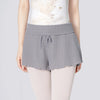 Women's Ballet Shorts High Waist Drawstring Tie Dance Yoga Training Pants