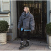Chic Women Print Hooded Padded Jacket Oversized Zip Up Long Sleeve Warm Winter Coat Casual Daily Ladies Quilted Cotton Outerwear
