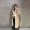 Women Casual Plaid Windbreaker Turn-down Collar Long Sleeve Belt Waist Jacket Spring High Street Lady Commute Coat