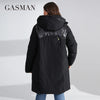 brand women's coat Women's winter jacket down parka warm outwear Female black patchwork thick jacket 020