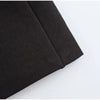 Elegant Women's Black Slim Blazer Lapel Shoulder Pads Full Sleeve Pockets Female Jacket Office Lady Streetwear