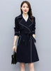 Trench Coat Women Double-Breasted Trenchcoat Lace Female Autumn Casual Coats Windbreaker Outwear Raincoat Streetwear