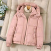 Short Casual Down Cotton Jacket Women Parkas Hooded Korean Style Winter Cotton Clothing Female Coat Outerwear