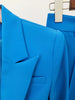 Designer Runway Suit Set Women's Single Button Slim Fit Blazer Flare Pants Suit Two-pieces