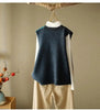 Spring and Autumn loose design vest, vest, women's outerwear, camisole, retro knit vest, cardigan, woolen sweater