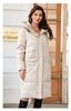 Women Winter Coat Long Thick Parkas Zip Up Warm Female Outwear Slant Pocket Drawstring Hem Women's Jackets 1107