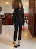 Elegant Women's Jacket V-neck Single Breasted Slim Wasit Female Solid Jackets Early Spring Chic Lady Blazers