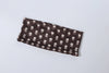 Sexy 3 Piece Set Woman Polka Dot Print Headscarf+Low-Neck Full Sleeve Tops+Metal Buckle Crop Pants Streetwear