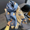 Women's Thick Imitation Cashmere Blanket Scarf Warm Pashmina Shawl Winter Wrap Print Poncho Echarpe Female Wrap