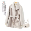 Winter Double-sided Woolen Coat Women's Short Hepburn 100% Wool Coat for Women Elegant Clothes Chaqueta Feminine F