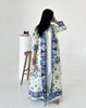 Pleated Print Foldable Collar Women's Long Sleeve Trench Coat Winter Original Design Cardigan Coat