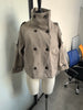 Chic Plaid Loose Women's Autumn Coats Belts Double-Breasted Lace-Up Turn-Down Collar Full Sleeve Lady Jacket Female Outwear