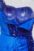 Wine Sequin Evening Dress Elegant Women One Shoulder Draped Split Wedding Party Prom Dresses Bridesmaid Wine Long Gown