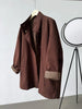 Temperament Short Trench For Women Lapel Single Breasted Solid Color Pockets Design Coat Spring Autumn 2Z2225