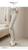 100% Merino Wool Striped Leggings Women's Winter Warm Knitted Tights Solid Color Women's Trousers