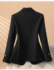 Spring Autumn Professional Jacket Women's Outerwear Chic Slim Long Sleeve Office Blazer Tops