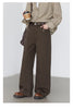 Women Pants Solid High Waist Loose Retro Cotton Wide Leg Denim Jeans Female Trousers for Woman Spring Autumn