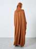 Islamic Prayer Abaya Muslim Women Abayas Long Sleeve Hooded Modesty Ramadan Dresses With Hijab Jilbabs Middle Eastern Kaftans
