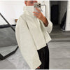Croc Embossed Cropped Faux Leather Jacket High Stand Collar Long Sleeve Oversized Women Jackets Autumn Chic Coats