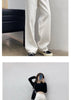 Autumn Spring Jeans Women Denim Pants Vintage Straight Trousers Female White Black Solid Loose Casual Wide Leg Pants